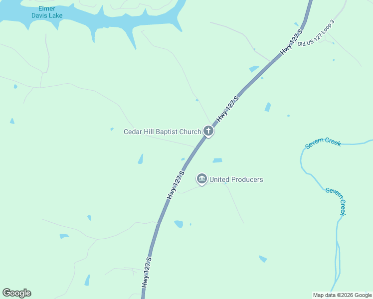 map of restaurants, bars, coffee shops, grocery stores, and more near 5155-5615 U.S. 127 in Owenton