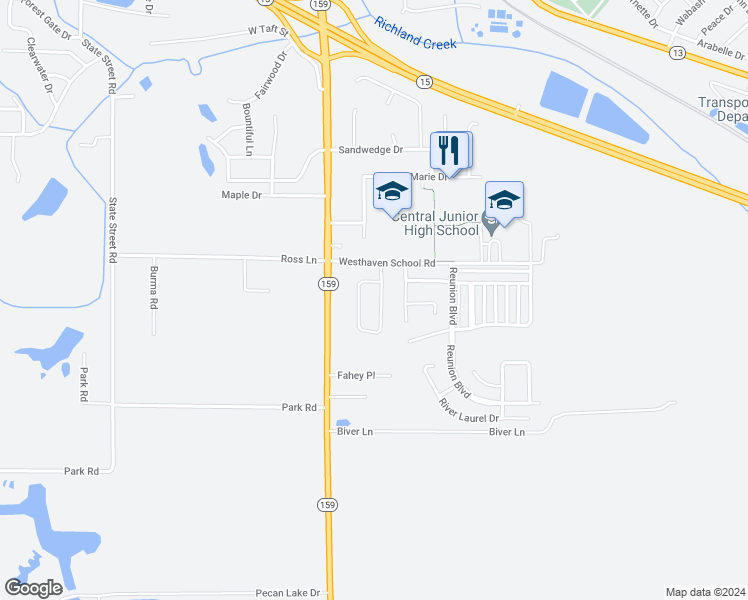 map of restaurants, bars, coffee shops, grocery stores, and more near 1931 Celebration Park Circle in Belleville