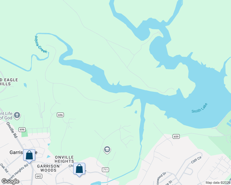 map of restaurants, bars, coffee shops, grocery stores, and more near 370 Doc Stone Road in Stafford