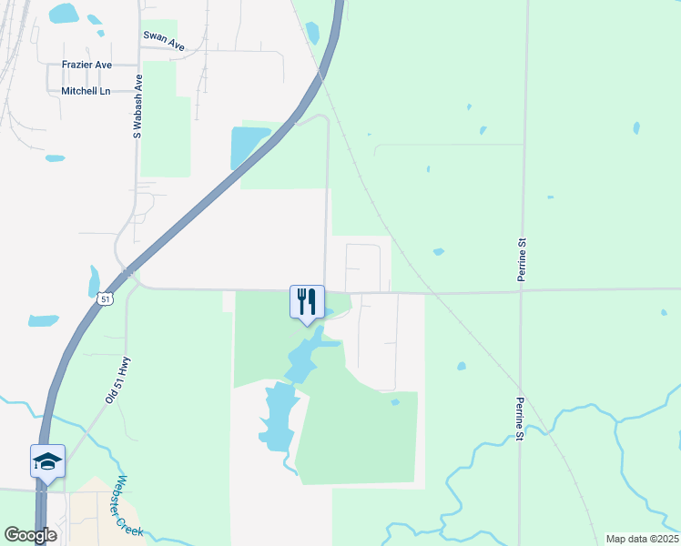 map of restaurants, bars, coffee shops, grocery stores, and more near Andrew Drive in Centralia