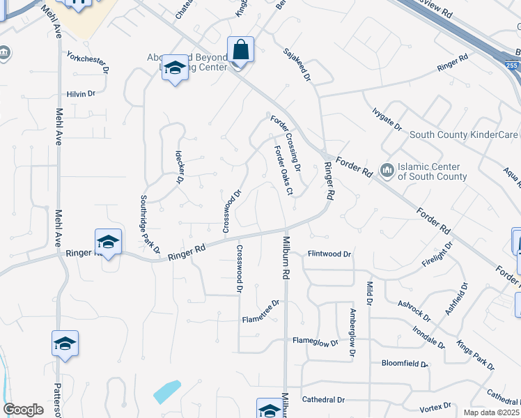 map of restaurants, bars, coffee shops, grocery stores, and more near 87 Nazareth Lane in St. Louis