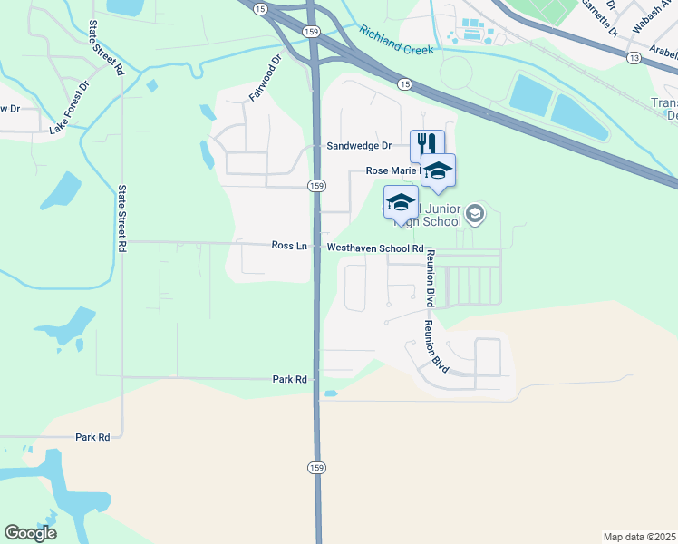 map of restaurants, bars, coffee shops, grocery stores, and more near 2068 Celebration Park Circle in Belleville