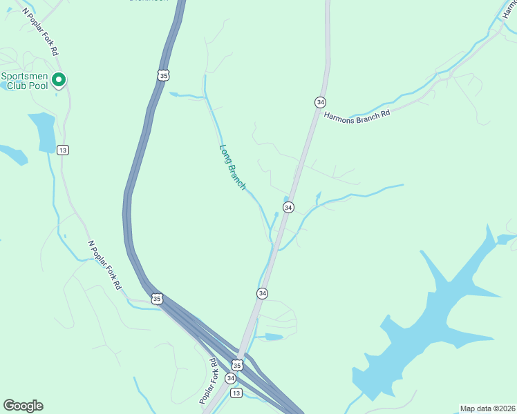 map of restaurants, bars, coffee shops, grocery stores, and more near 155 Longbranch Drive in Winfield