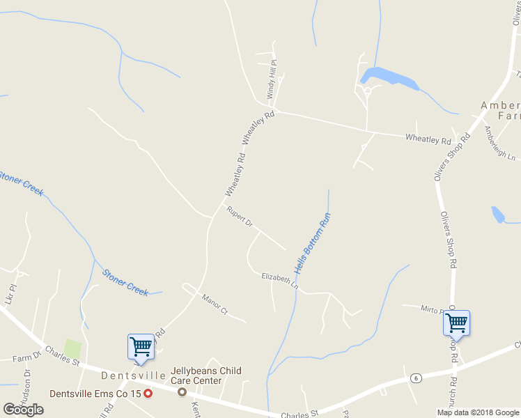 map of restaurants, bars, coffee shops, grocery stores, and more near 12280 Rupert Drive in La Plata