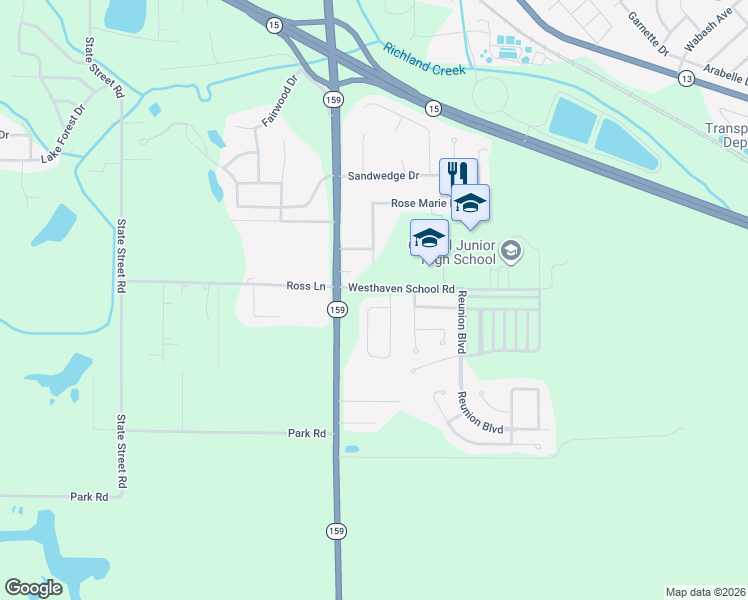 map of restaurants, bars, coffee shops, grocery stores, and more near 3016 Celebration Park Circle in Belleville