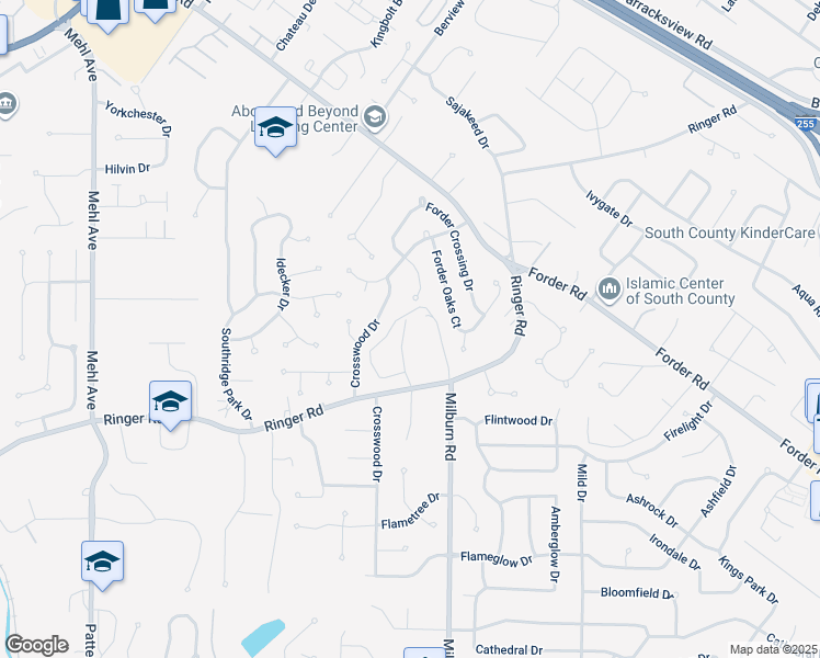 map of restaurants, bars, coffee shops, grocery stores, and more near 87 Nazareth Lane in St. Louis