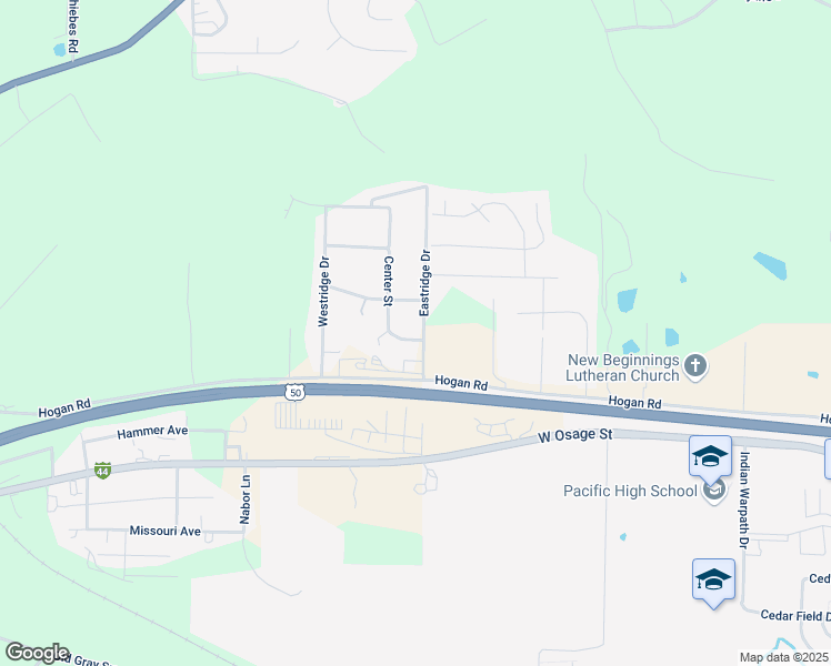 map of restaurants, bars, coffee shops, grocery stores, and more near 929 Eastridge Drive in Pacific