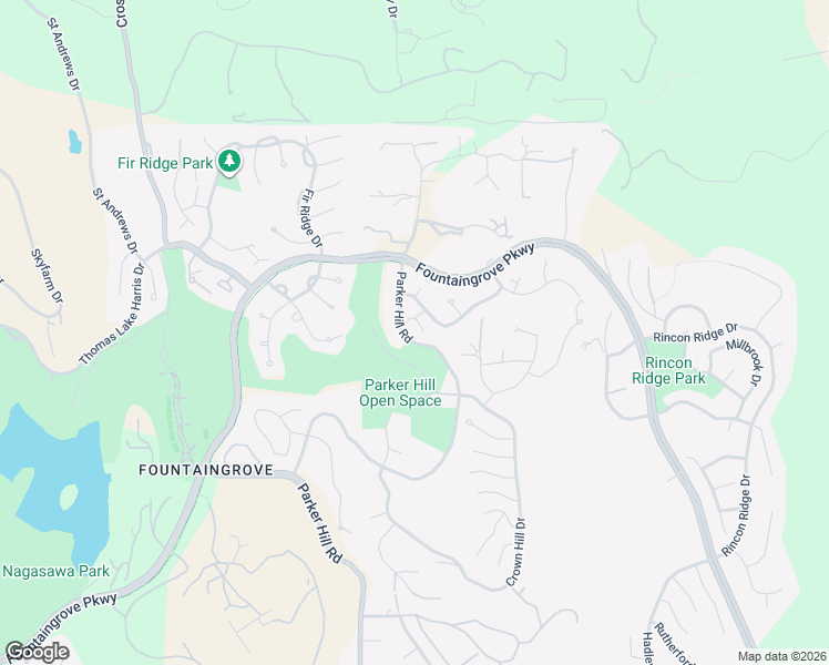 map of restaurants, bars, coffee shops, grocery stores, and more near 3933 Parker Hill Road in Santa Rosa