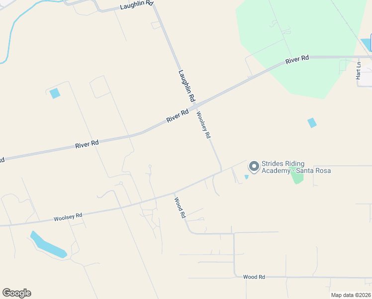 map of restaurants, bars, coffee shops, grocery stores, and more near 2250 Rivera Drive in Santa Rosa