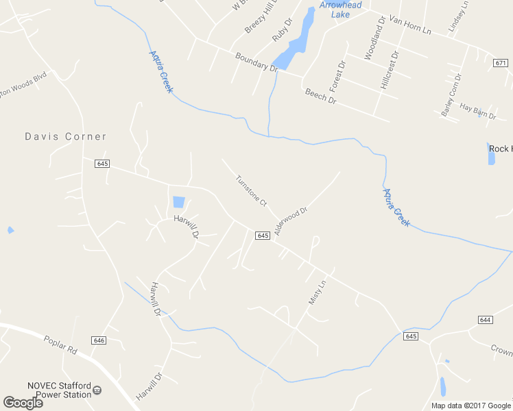 map of restaurants, bars, coffee shops, grocery stores, and more near 27 Turnstone Court in Stafford