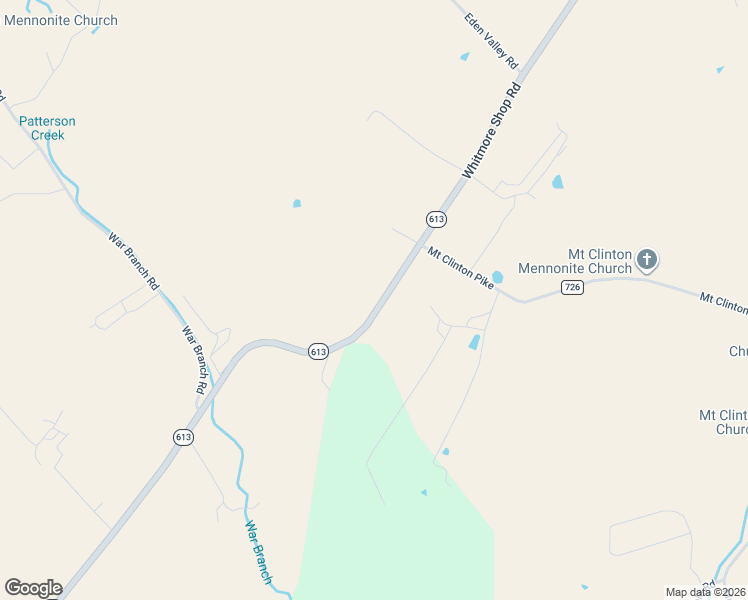 map of restaurants, bars, coffee shops, grocery stores, and more near 1026-1098 State Route 613 in Harrisonburg