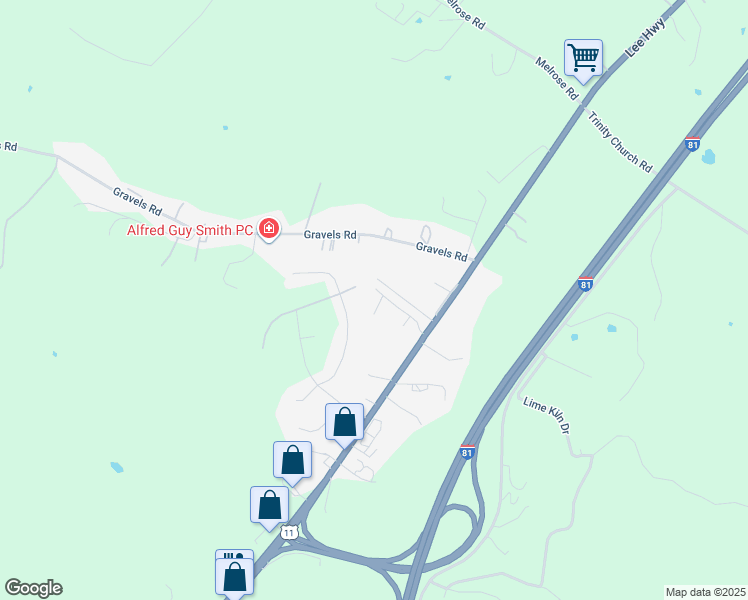 map of restaurants, bars, coffee shops, grocery stores, and more near 4259 Wiltshire Street in Harrisonburg