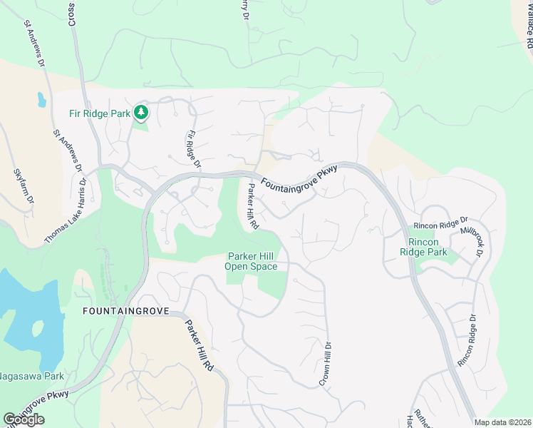 map of restaurants, bars, coffee shops, grocery stores, and more near 3933 Parker Hill Road in Santa Rosa