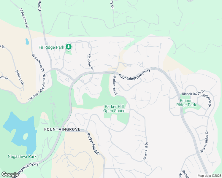 map of restaurants, bars, coffee shops, grocery stores, and more near 2190 Fountaingrove Parkway in Santa Rosa