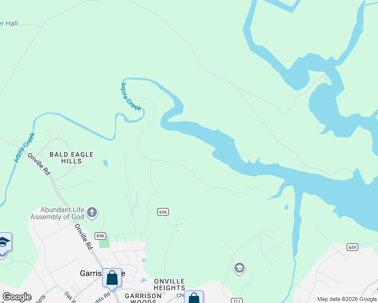 map of restaurants, bars, coffee shops, grocery stores, and more near 151 Kimberwick Lane in Stafford