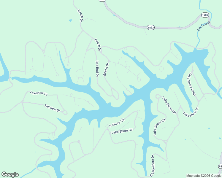 map of restaurants, bars, coffee shops, grocery stores, and more near 137 Beach Rd in Owenton