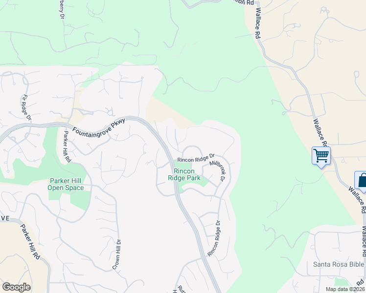 map of restaurants, bars, coffee shops, grocery stores, and more near 3915 Chanterelle Circle in Santa Rosa