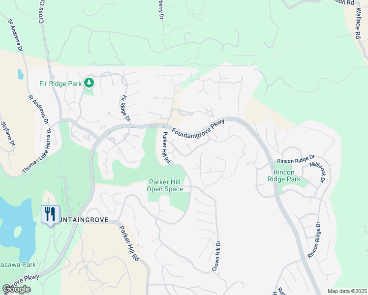 map of restaurants, bars, coffee shops, grocery stores, and more near 3715 Stanhope Court in Santa Rosa
