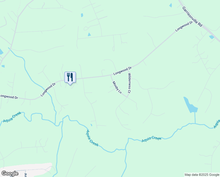 map of restaurants, bars, coffee shops, grocery stores, and more near 18 Mosby Lane in Stafford