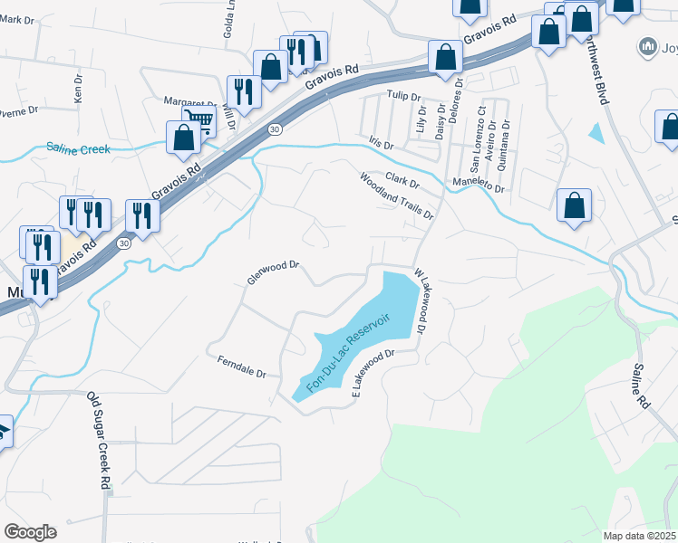 map of restaurants, bars, coffee shops, grocery stores, and more near 112 Glenwood Drive in Fenton