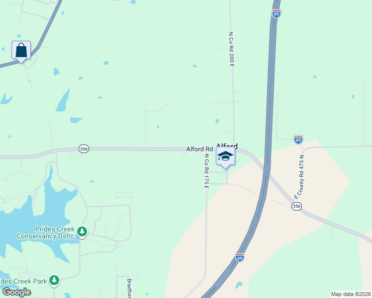 map of restaurants, bars, coffee shops, grocery stores, and more near 1415 Alford Road in Petersburg