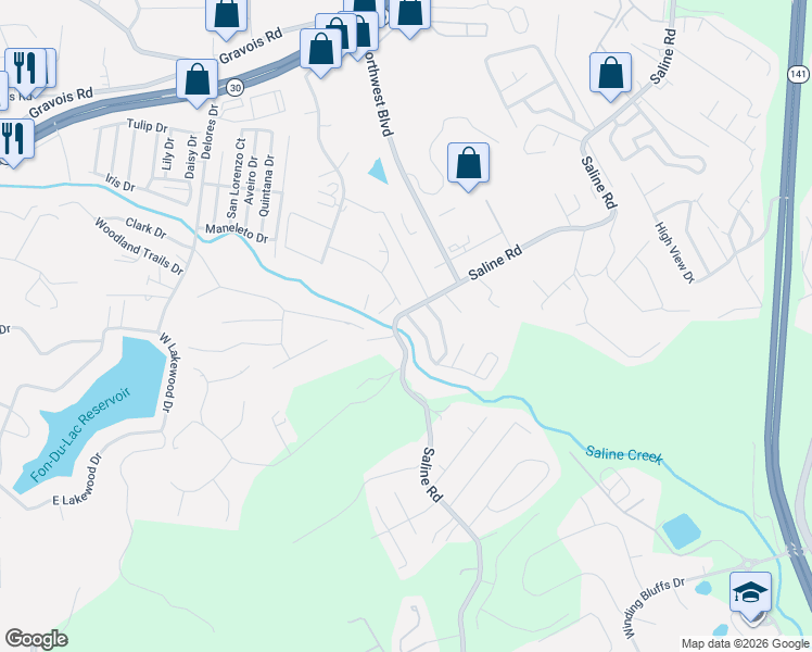 map of restaurants, bars, coffee shops, grocery stores, and more near 788 Willow Creek Drive in Fenton