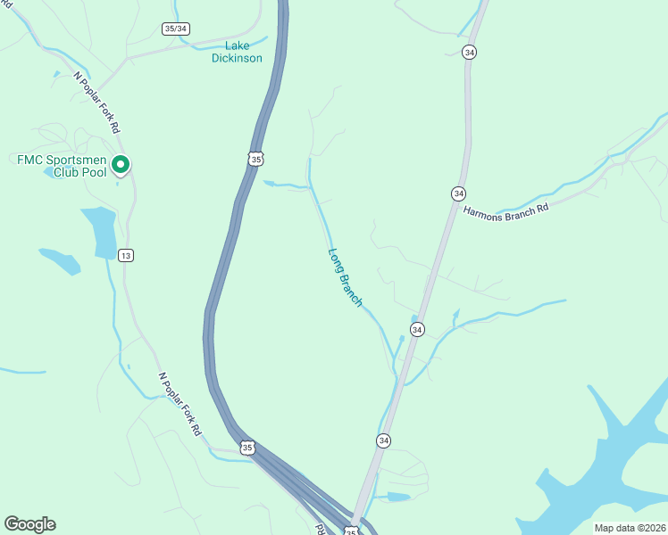 map of restaurants, bars, coffee shops, grocery stores, and more near 57-155 Long Branch Drive in Winfield