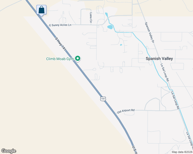 map of restaurants, bars, coffee shops, grocery stores, and more near 11830 U.S. 191 in Moab