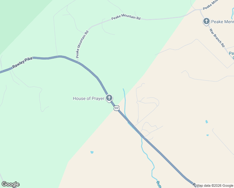 map of restaurants, bars, coffee shops, grocery stores, and more near 9009 Rawley Pike in Hinton