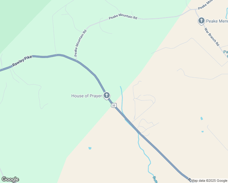 map of restaurants, bars, coffee shops, grocery stores, and more near 9004 Rawley Pike in Hinton