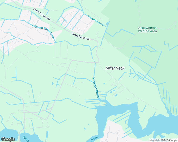map of restaurants, bars, coffee shops, grocery stores, and more near 23590 Pier View Lane in Frankford