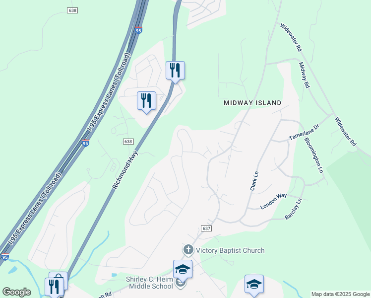 map of restaurants, bars, coffee shops, grocery stores, and more near 28 Grassland Street in Stafford