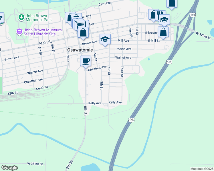 1102 4th Street, Osawatomie KS Walk Score
