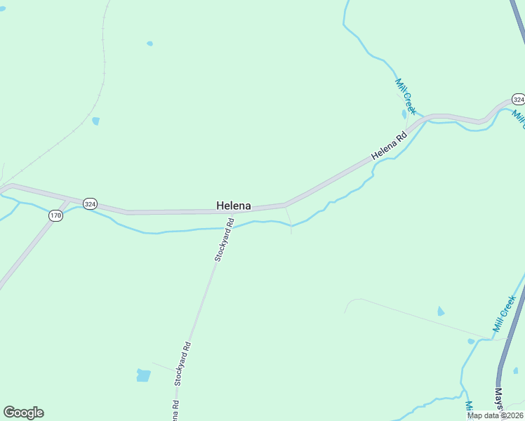 map of restaurants, bars, coffee shops, grocery stores, and more near 6498 Helena Road in Mayslick