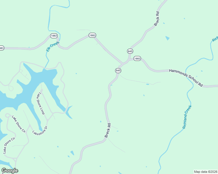 map of restaurants, bars, coffee shops, grocery stores, and more near Breck Road in Owen County