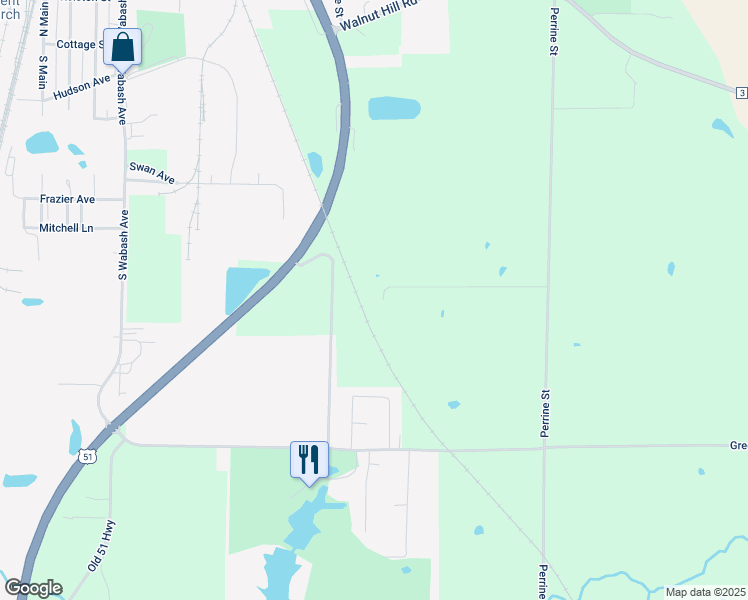 map of restaurants, bars, coffee shops, grocery stores, and more near 301 Trust Road in Centralia
