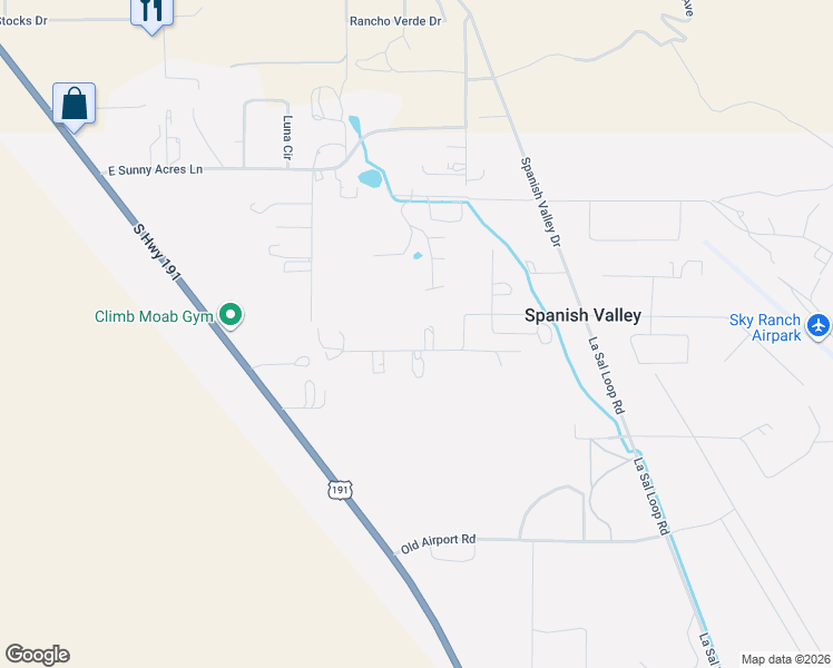 map of restaurants, bars, coffee shops, grocery stores, and more near 4245-4253 West Rio Grande Drive in Moab