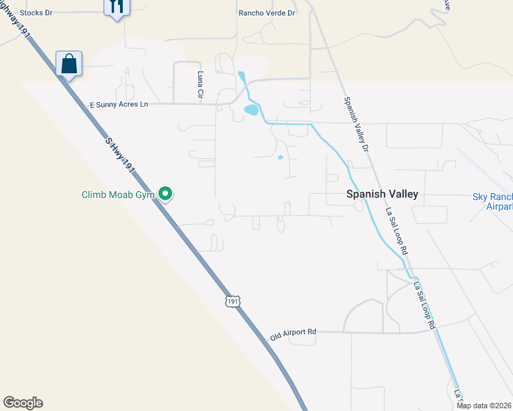map of restaurants, bars, coffee shops, grocery stores, and more near 260 West Rio Grande Drive in Moab