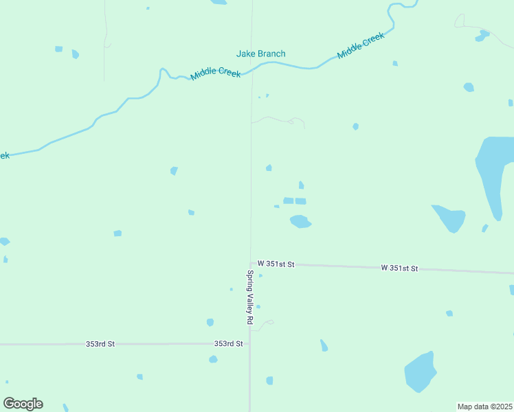 map of restaurants, bars, coffee shops, grocery stores, and more near 34945 Spring Valley Road in Paola