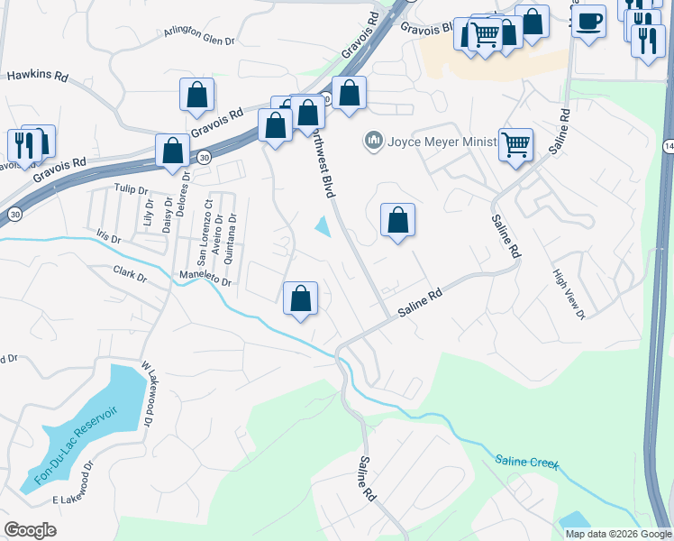 map of restaurants, bars, coffee shops, grocery stores, and more near in Fenton