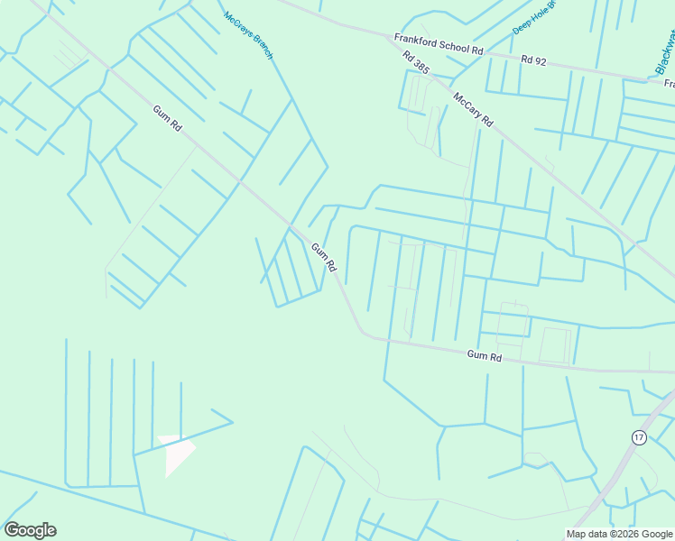 map of restaurants, bars, coffee shops, grocery stores, and more near 31845 Gum Road in Frankford
