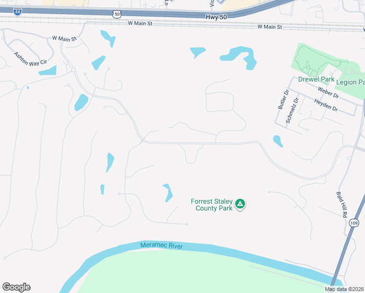 map of restaurants, bars, coffee shops, grocery stores, and more near 3 Winding Brook Estates Drive in Eureka