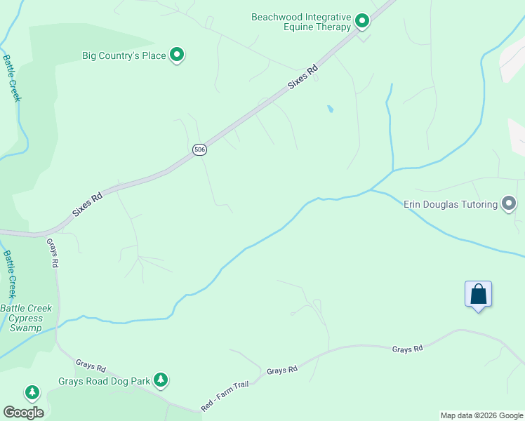 map of restaurants, bars, coffee shops, grocery stores, and more near 2384 Sixes Road in Prince Frederick