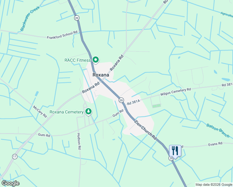 map of restaurants, bars, coffee shops, grocery stores, and more near 35902 Road 382 in Frankford