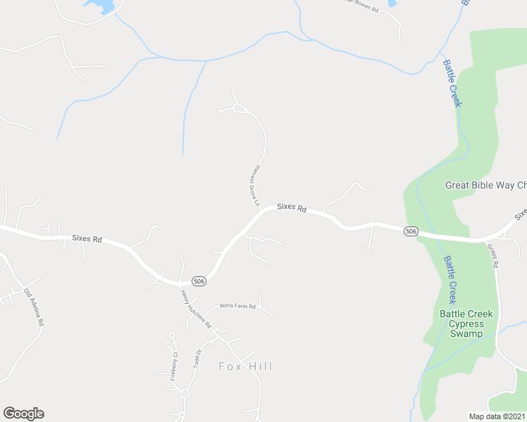 map of restaurants, bars, coffee shops, grocery stores, and more near 3666 Sixes Road in Prince Frederick