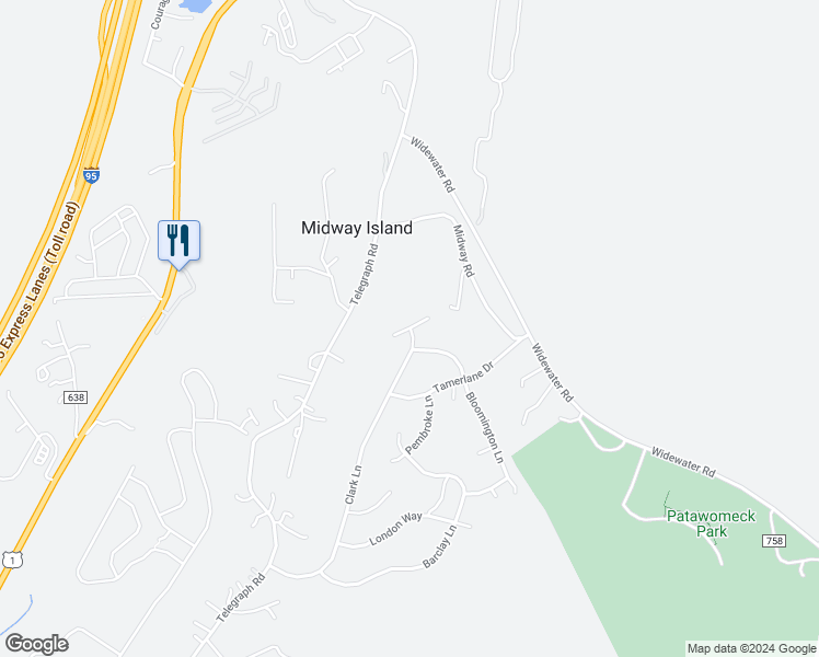 map of restaurants, bars, coffee shops, grocery stores, and more near 99 Clark Lane in Stafford