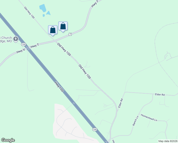 map of restaurants, bars, coffee shops, grocery stores, and more near 3381 Old Highway 100 in Villa Ridge