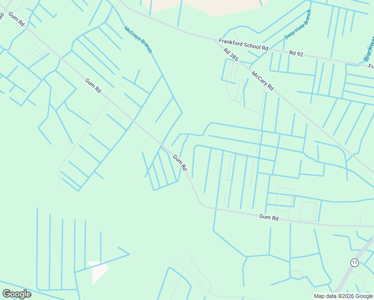 map of restaurants, bars, coffee shops, grocery stores, and more near 31845 Gum Road in Frankford