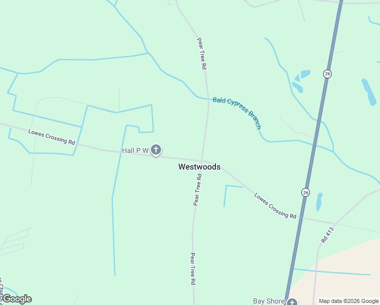 map of restaurants, bars, coffee shops, grocery stores, and more near 21439 Lowes Crossing Road in Frankford