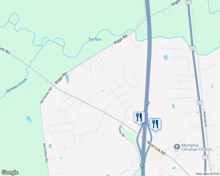 map of restaurants, bars, coffee shops, grocery stores, and more near 14016 Deerfield Court in Memphis